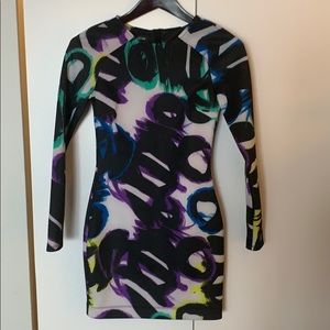 Bebe Long Sleeved Dress XXS NWT